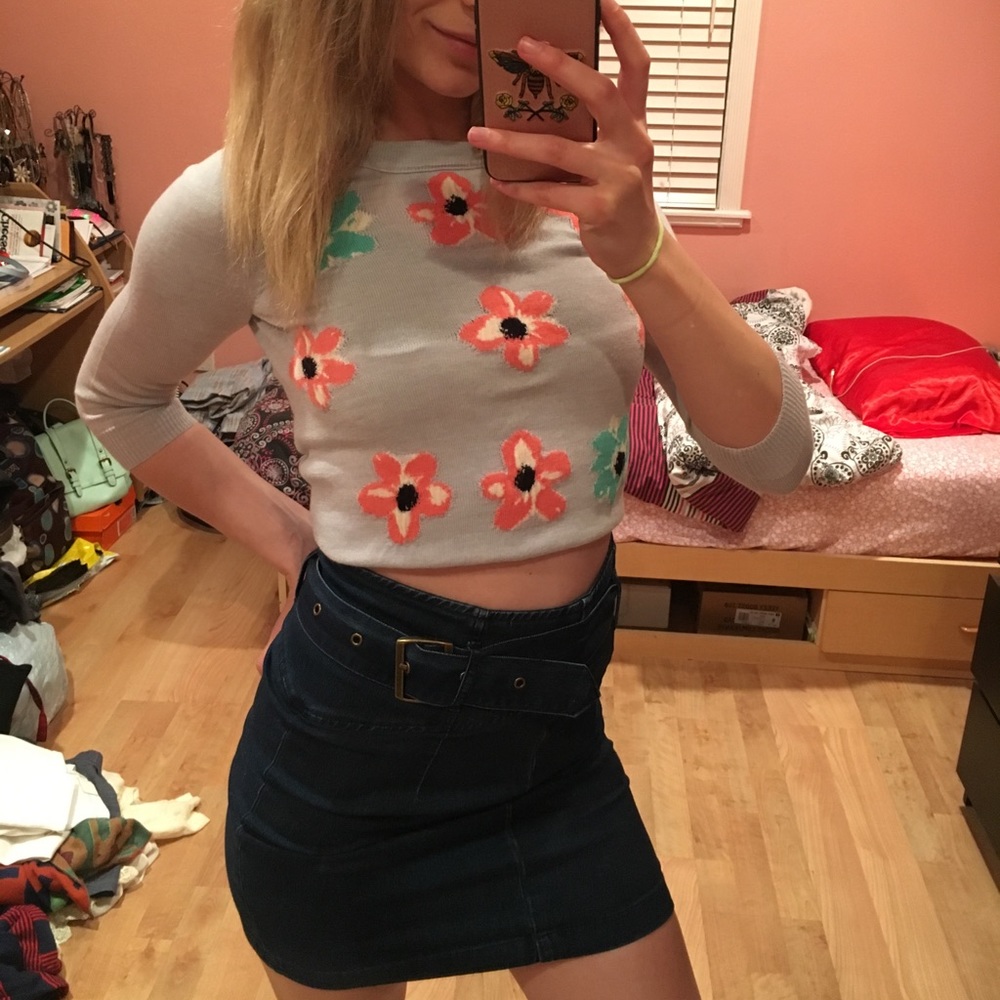 J CREW VINTAGE FLORAL LONGSLEEVE